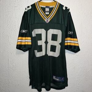 Tramon Williams Green Bay Packers NFL On Field Football Reebok Jersey M